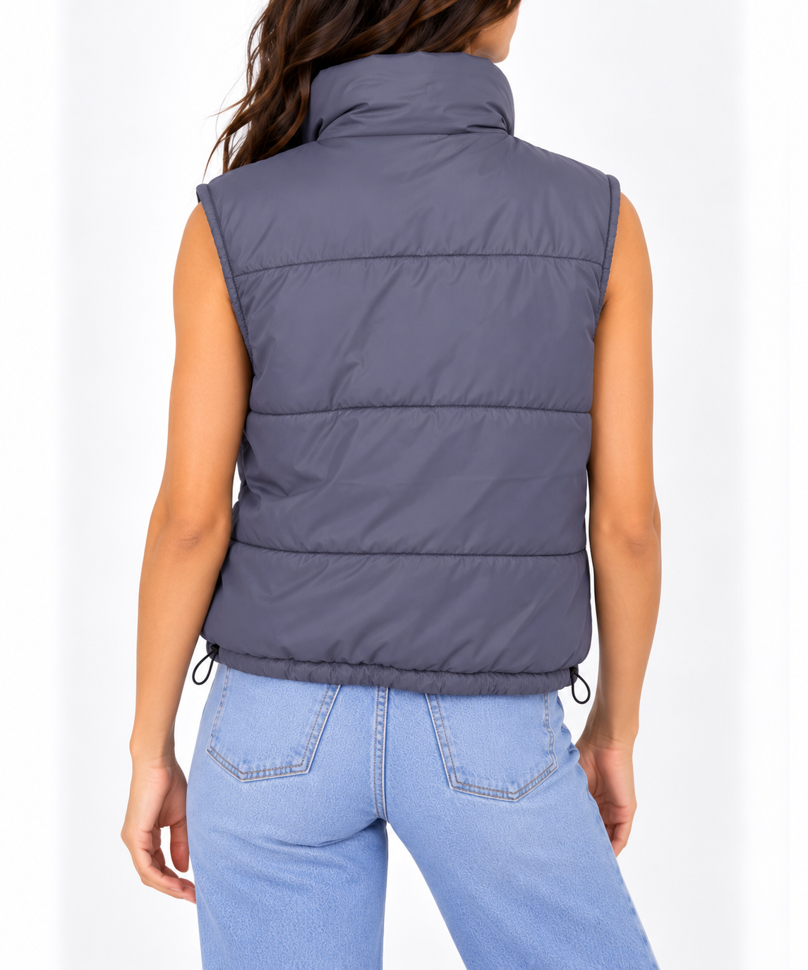 Sleeveless puffer vest 10649