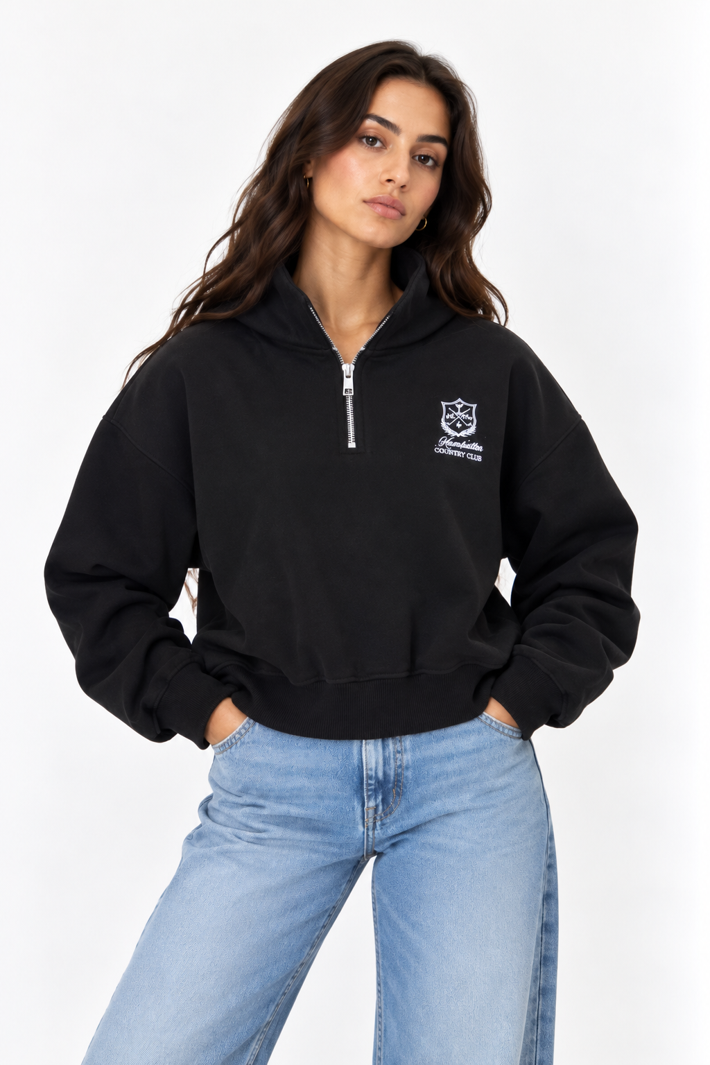 Half - zip hoodie 13475
