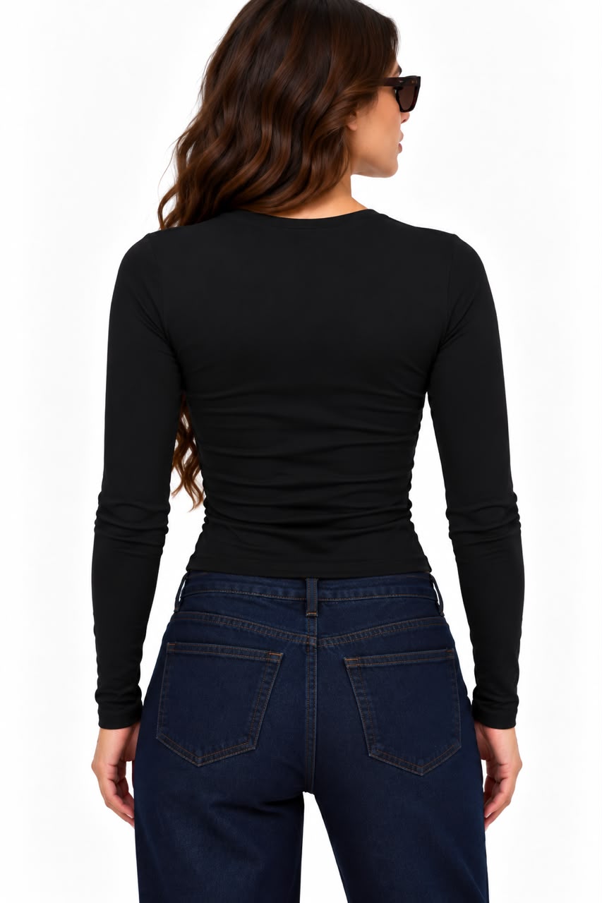 long sleeve round neck 13302