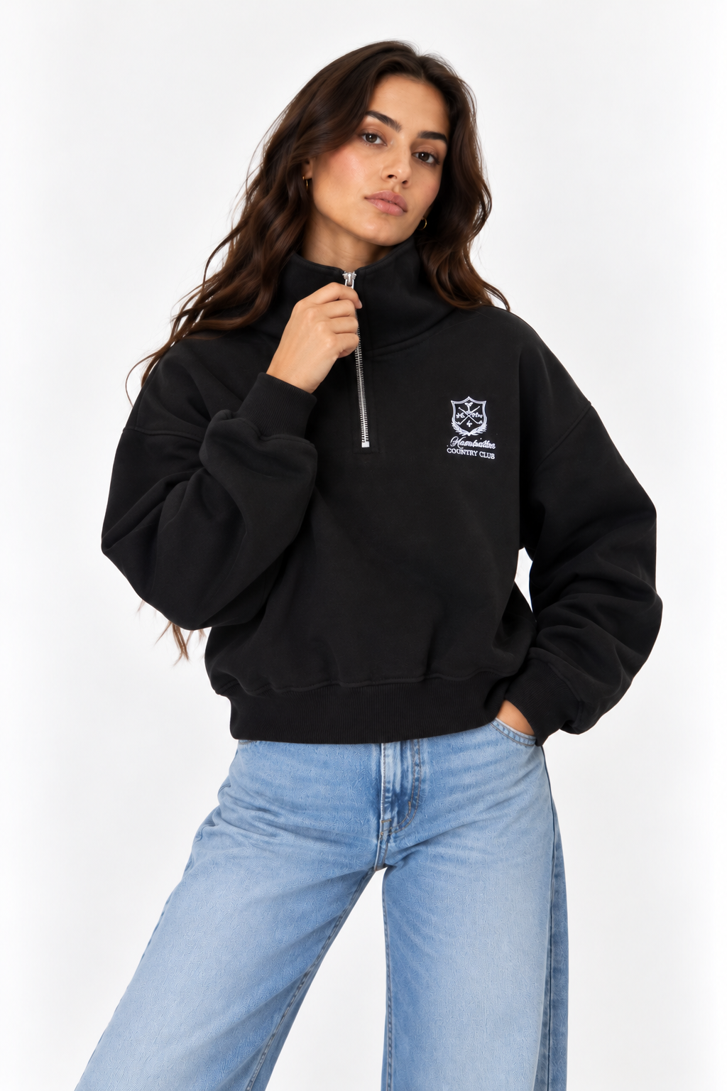 Half - zip hoodie 13475