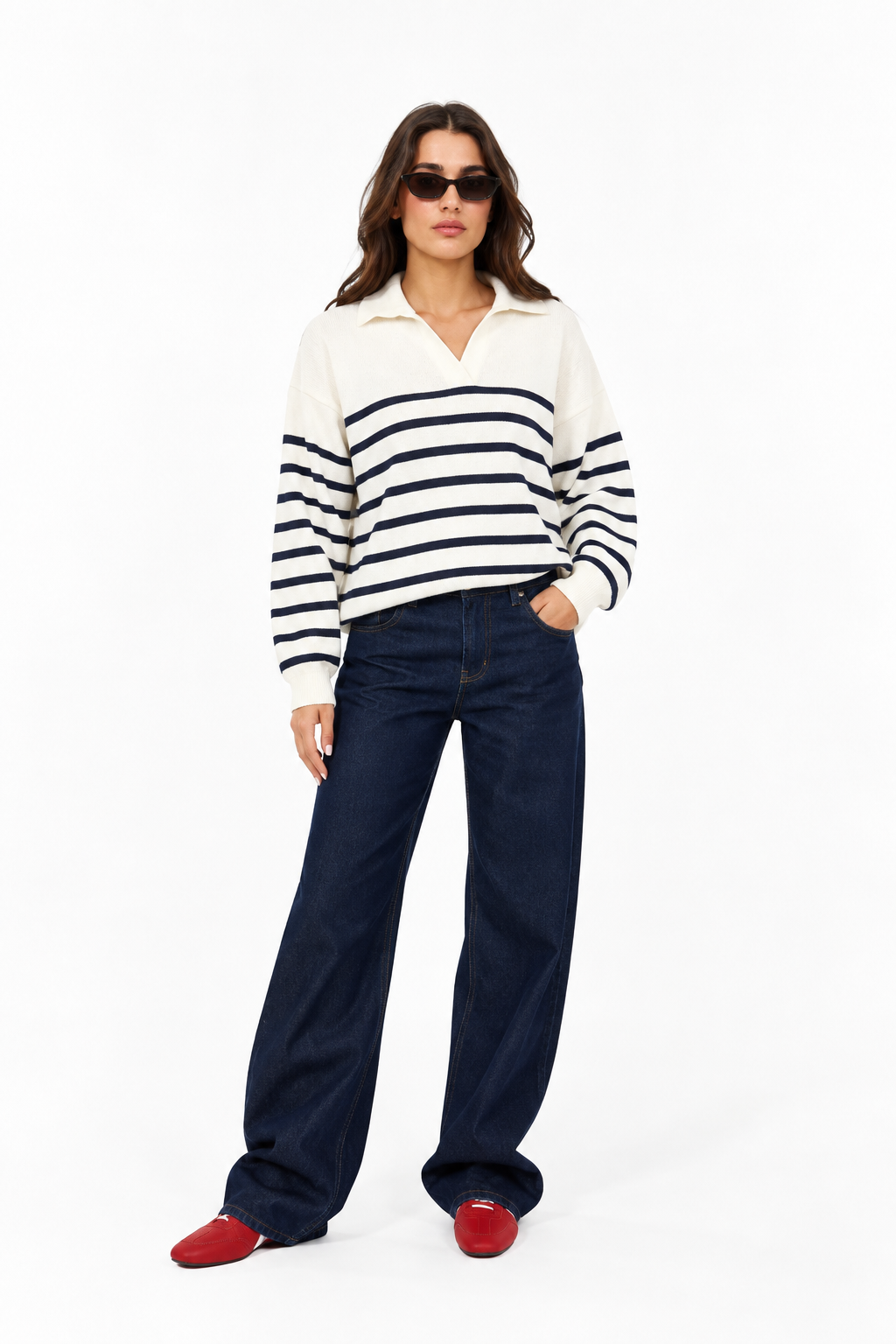 STRIPED KNIT SWEATER 13392
