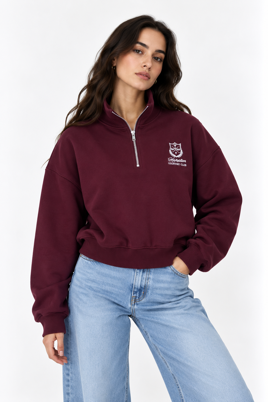 Half - zip hoodie 13475