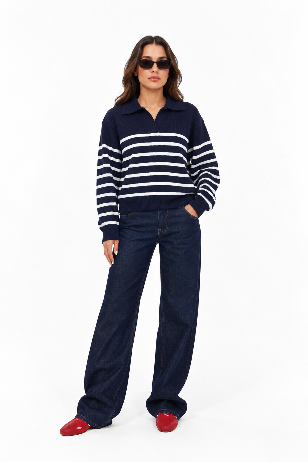 STRIPED KNIT SWEATER 13392
