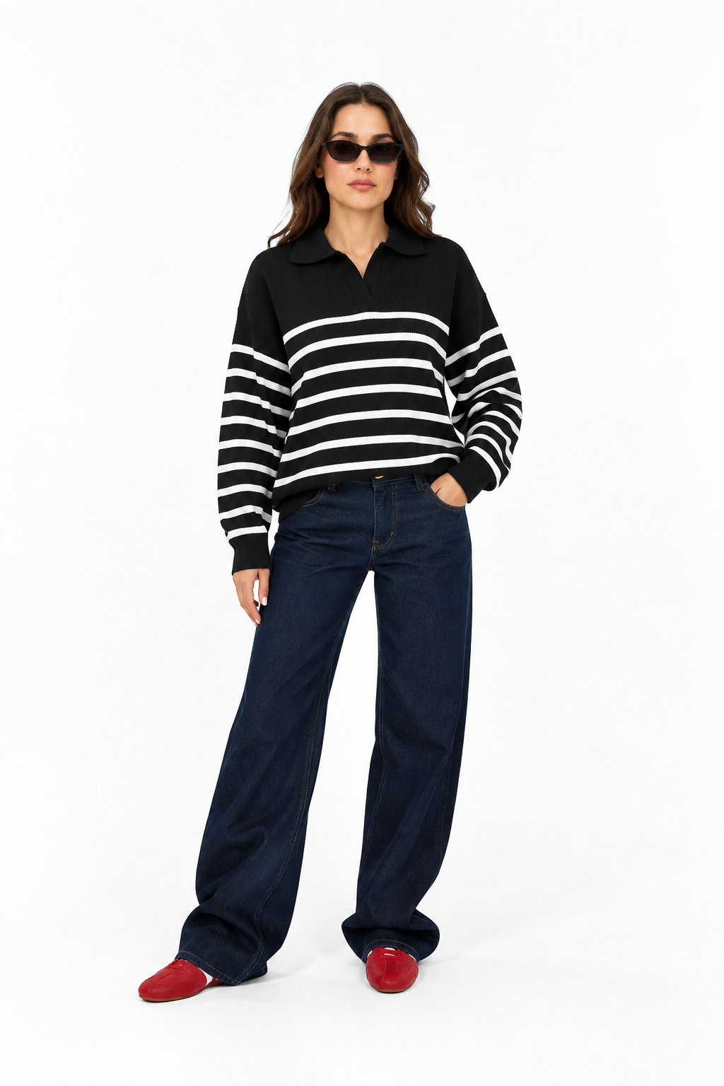 STRIPED KNIT SWEATER 13392