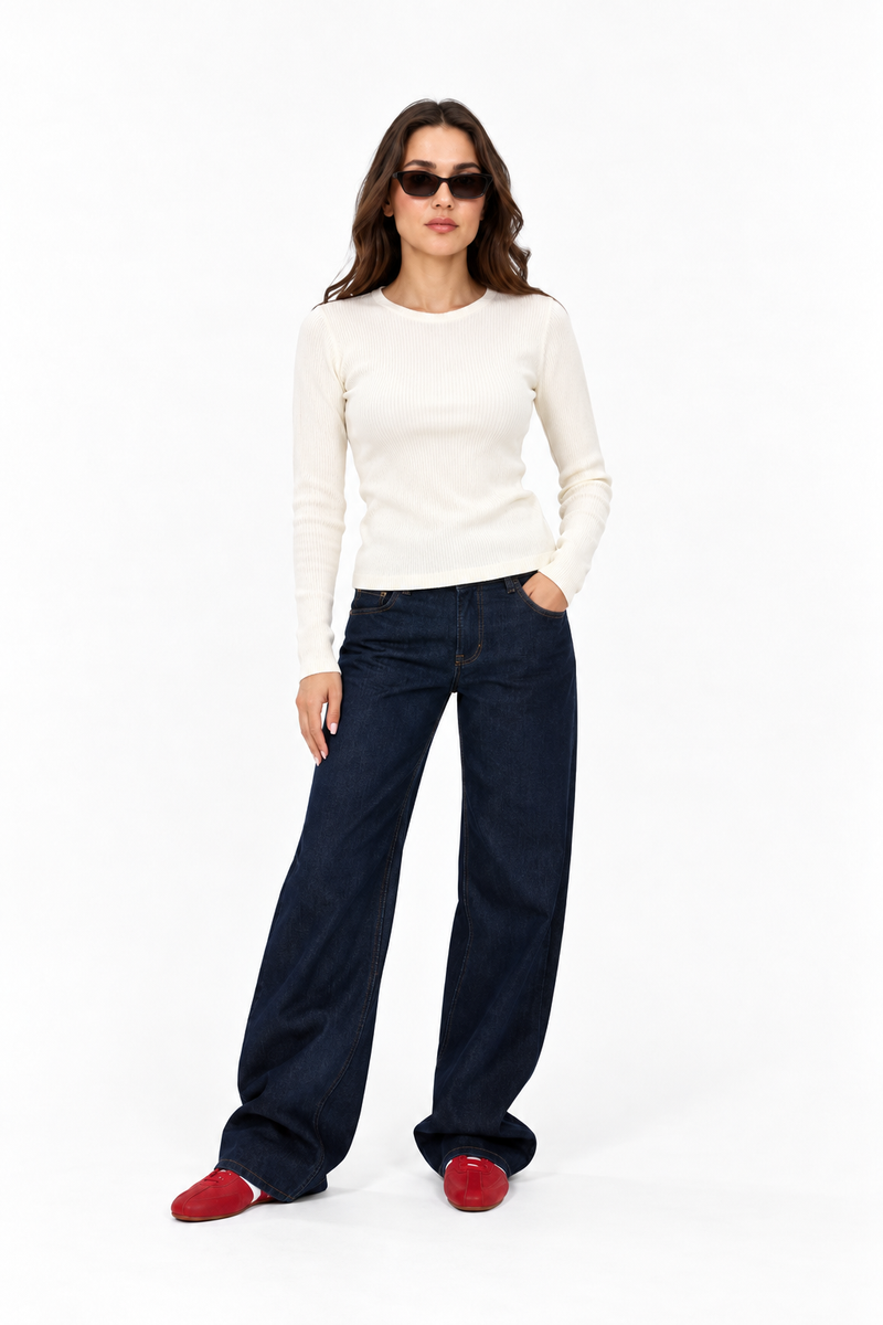 Ribbed long sleeve 13388