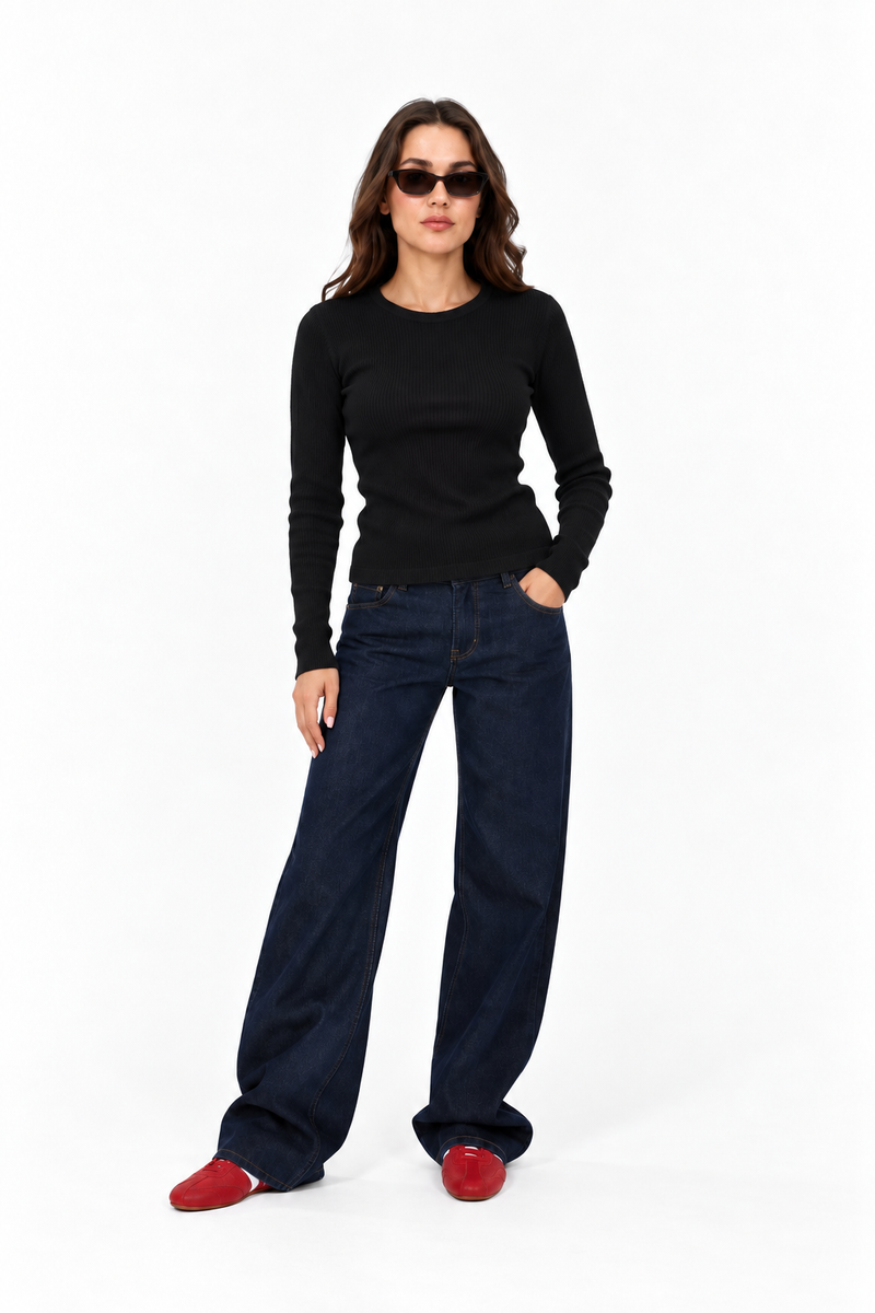 Ribbed long sleeve 13388