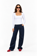 SQUARE NECK LONG SLEEVE 10553