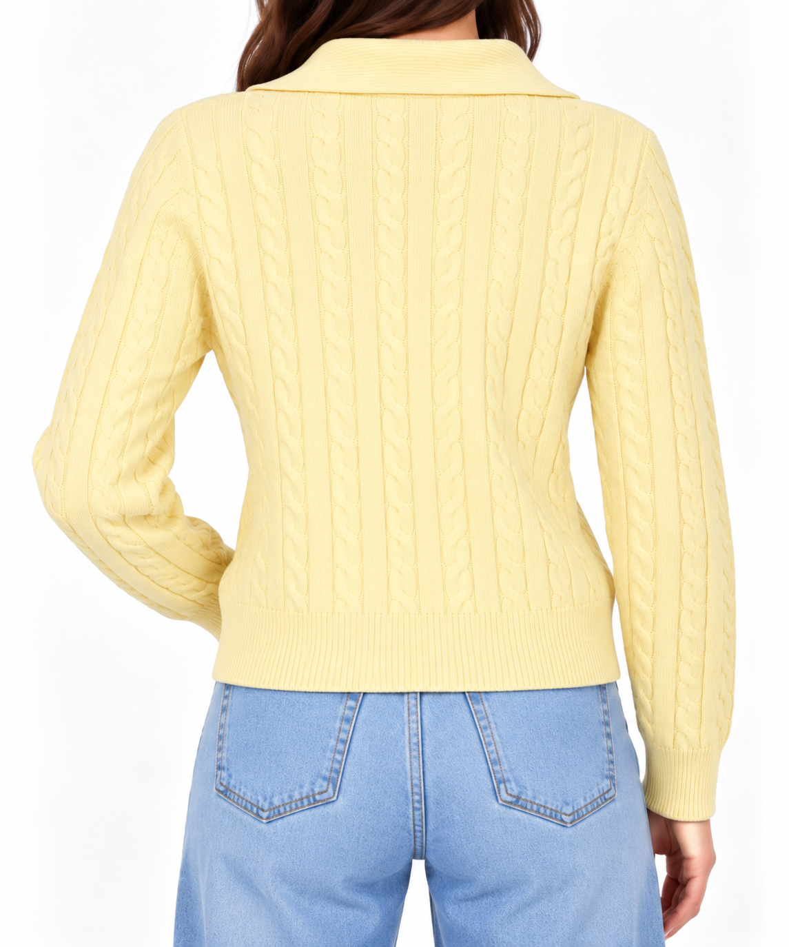 Braided full zipper jacket 13476