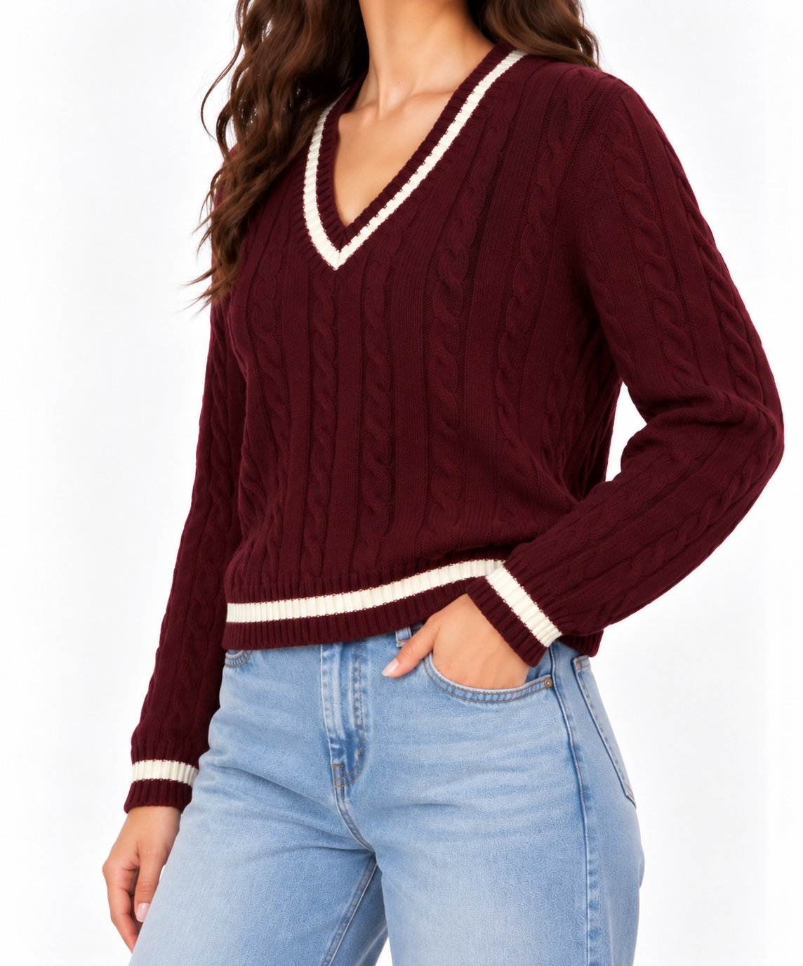 v neck pullover 13439