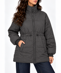 Fitted-waist puffer jacket 9306