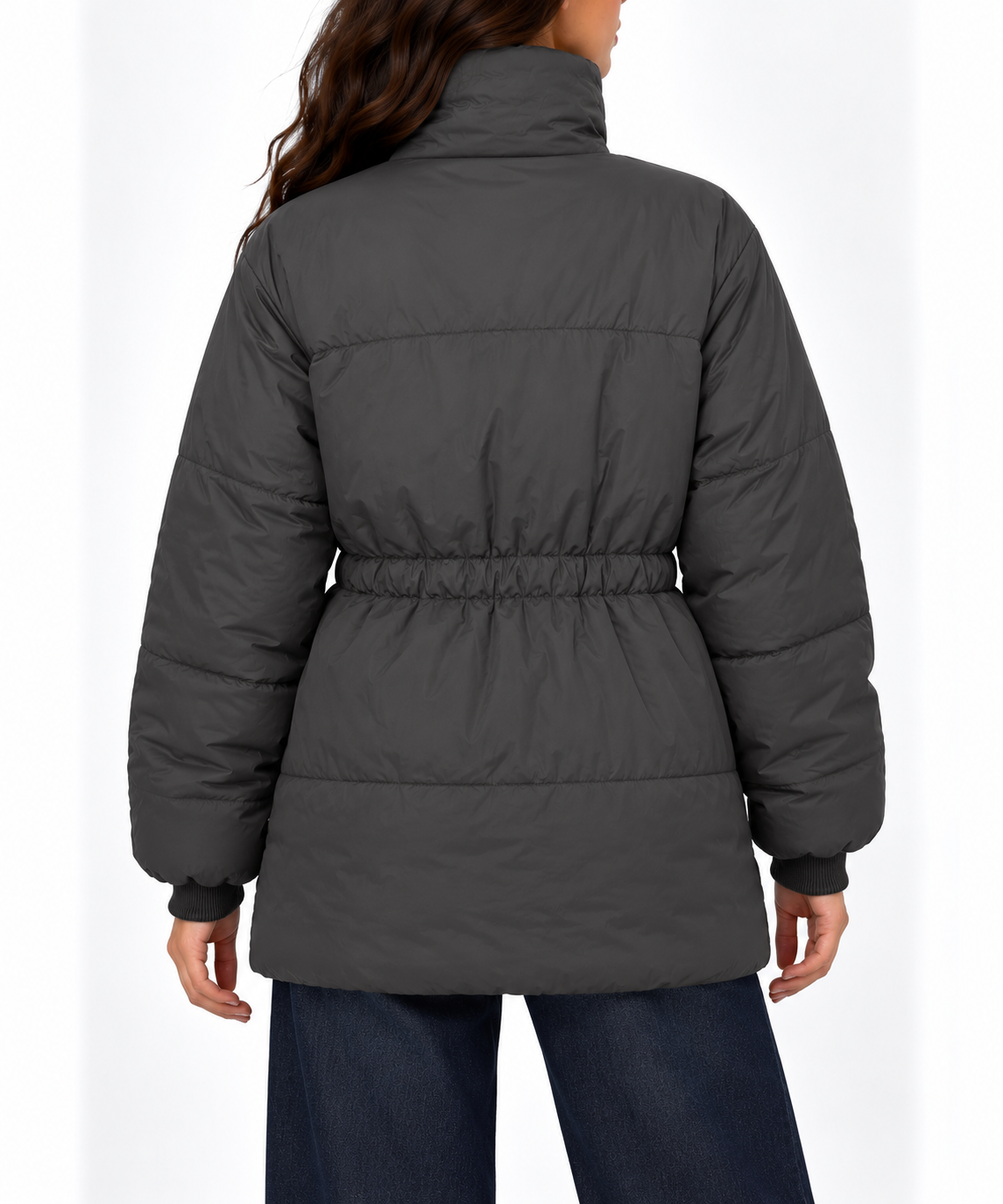 Fitted-waist puffer jacket 9306