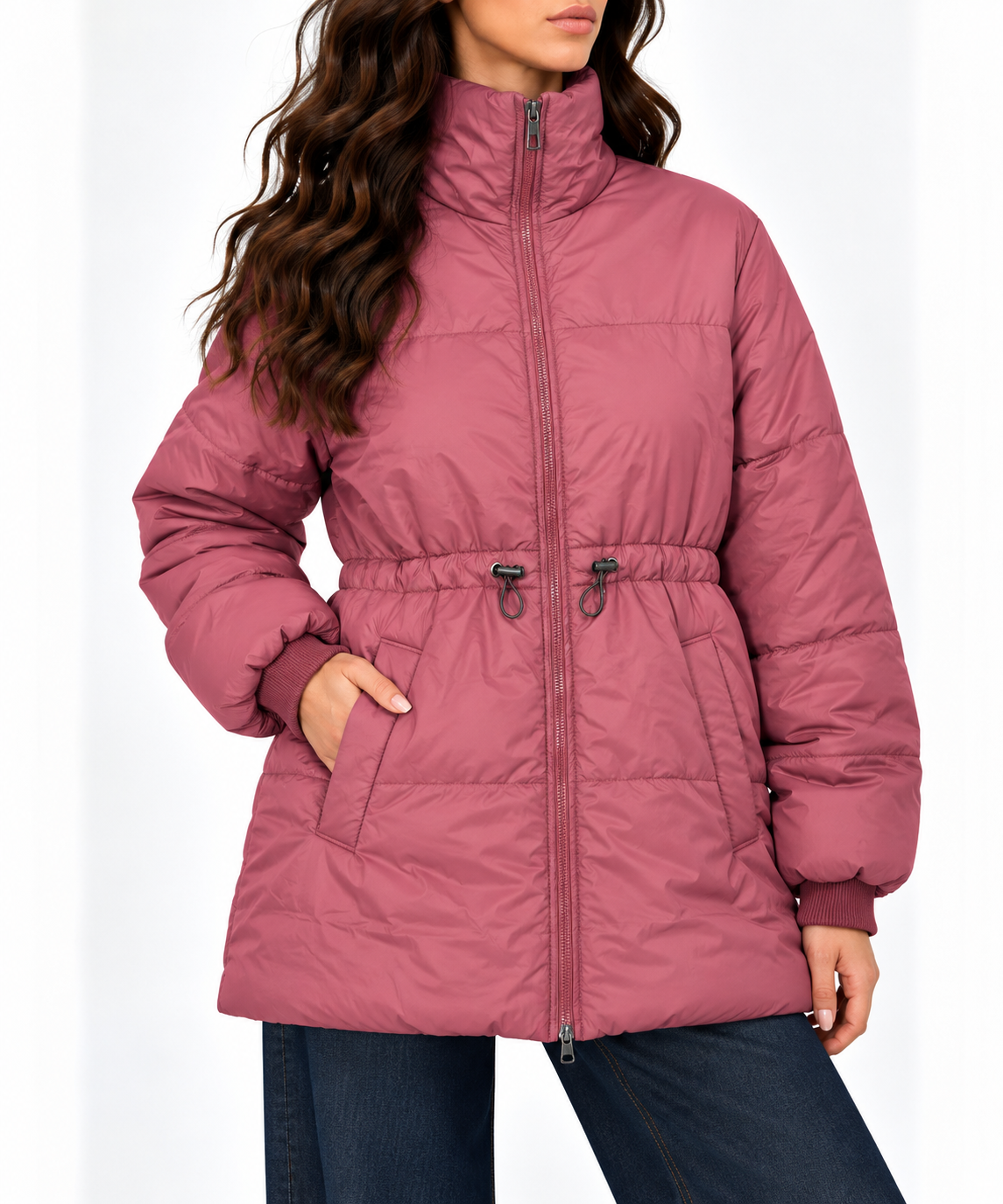 Fitted-waist puffer jacket 9306