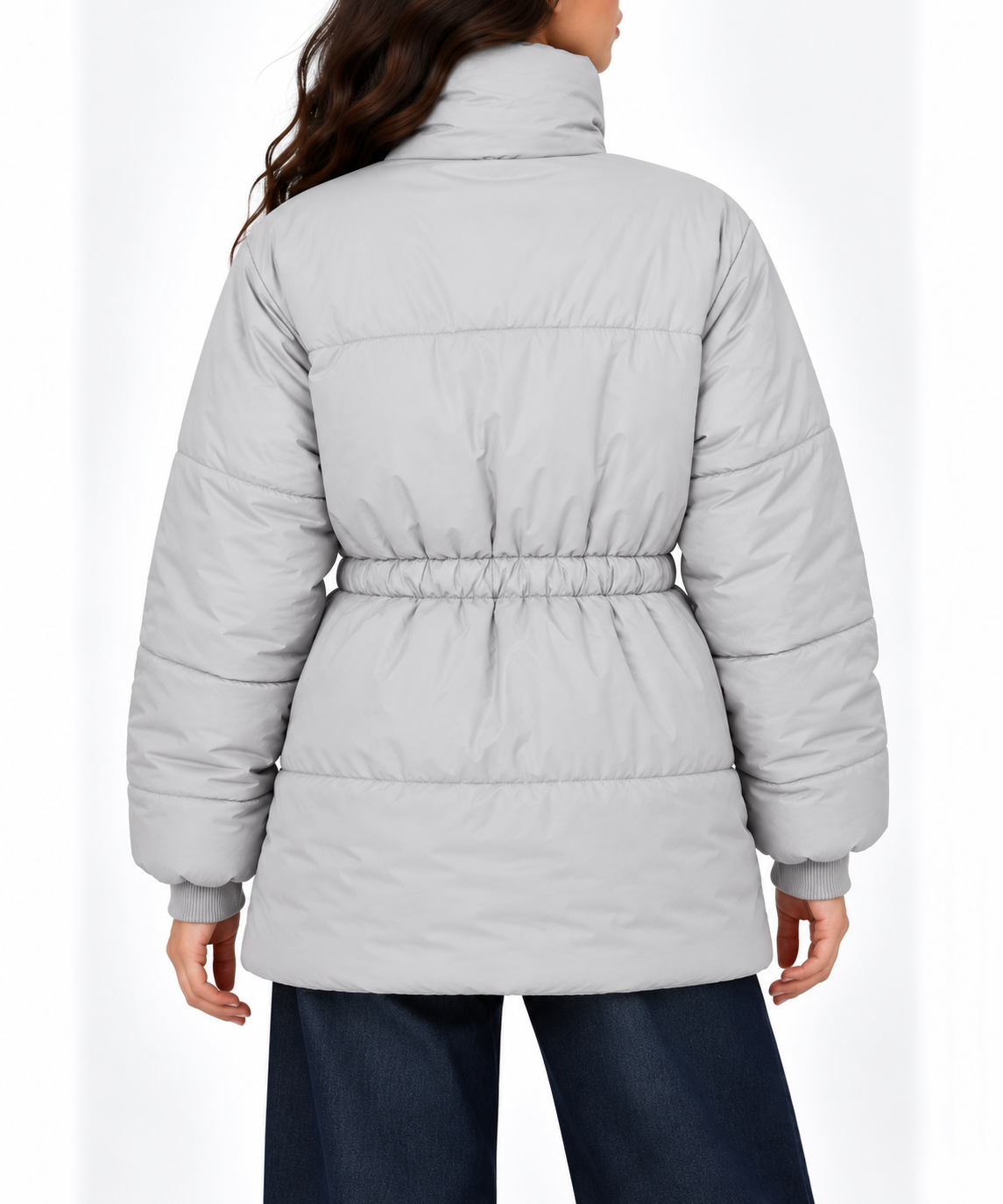 Fitted-waist puffer jacket 9306
