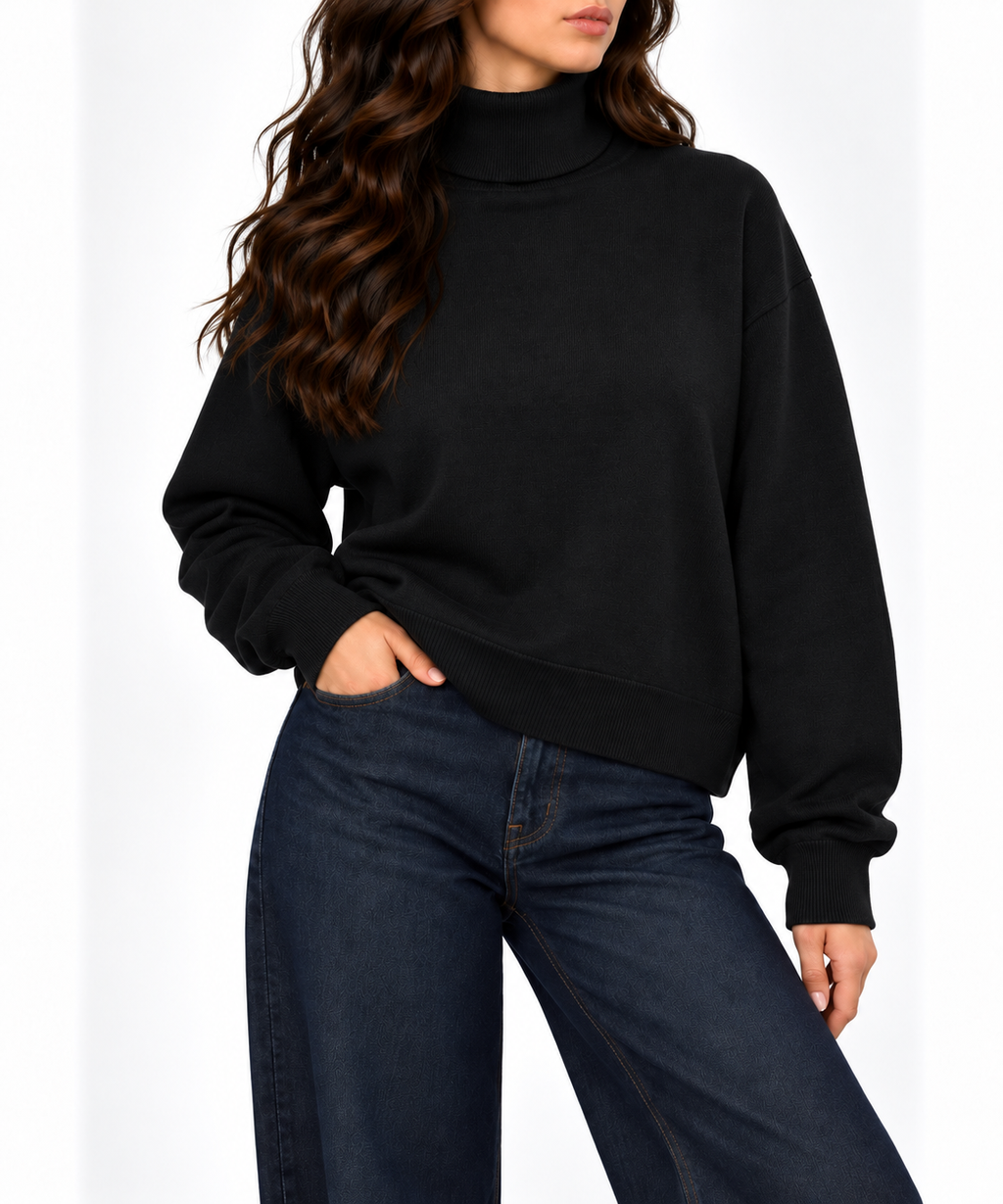 High neck pullover 13376