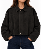Suede cropped jacket 9400