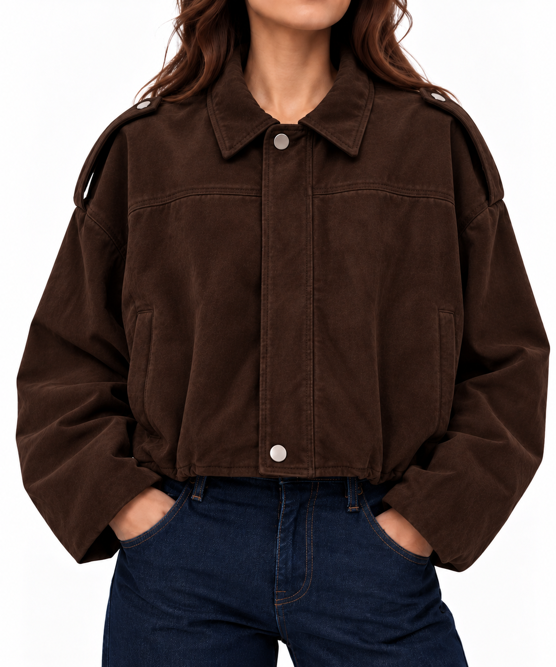 Suede cropped jacket 9400