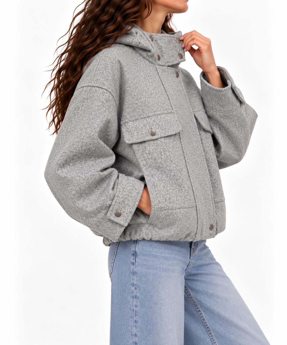 Snap-Button Jacket 13683