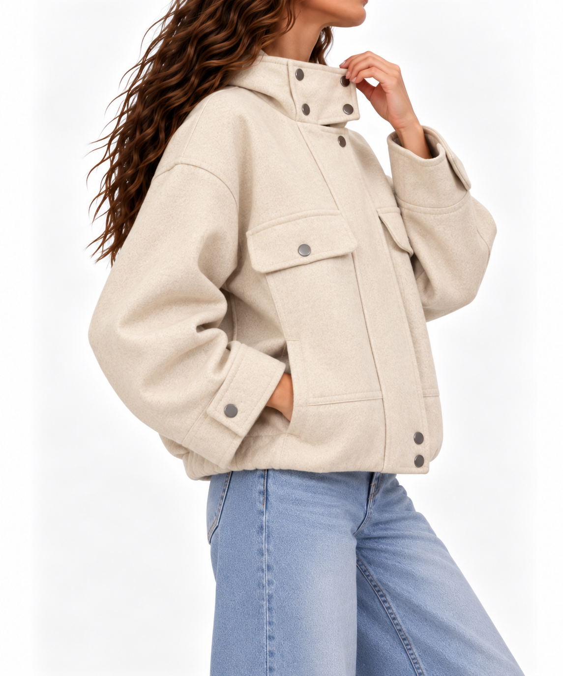 Snap-Button Jacket 13683