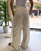 Floral Cream Pants