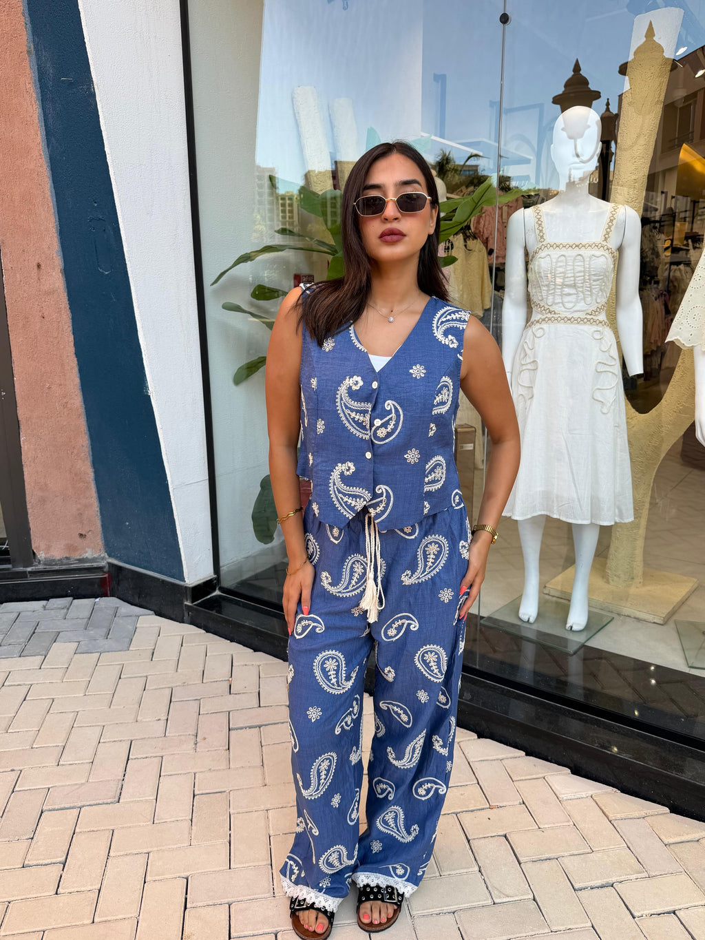 Paisley Blue Pants