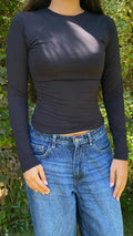 long sleeve round neck 13302