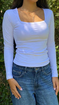 SQUARE NECK LONG SLEEVE 10553