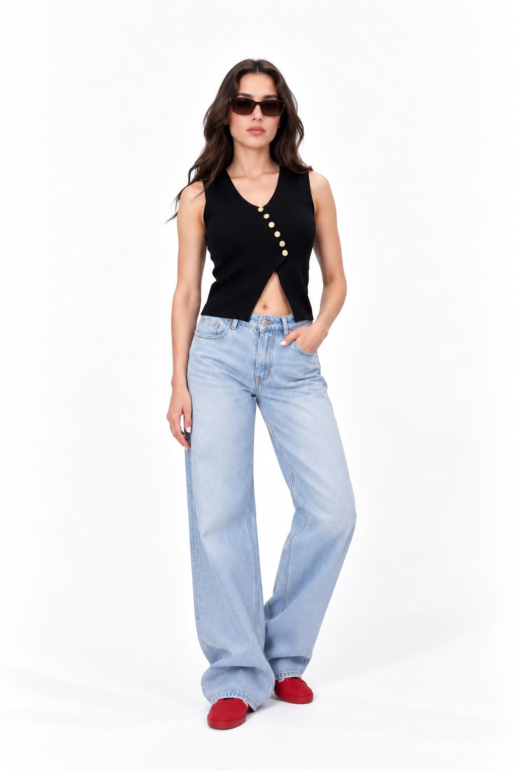 Buttoned Vest 12150