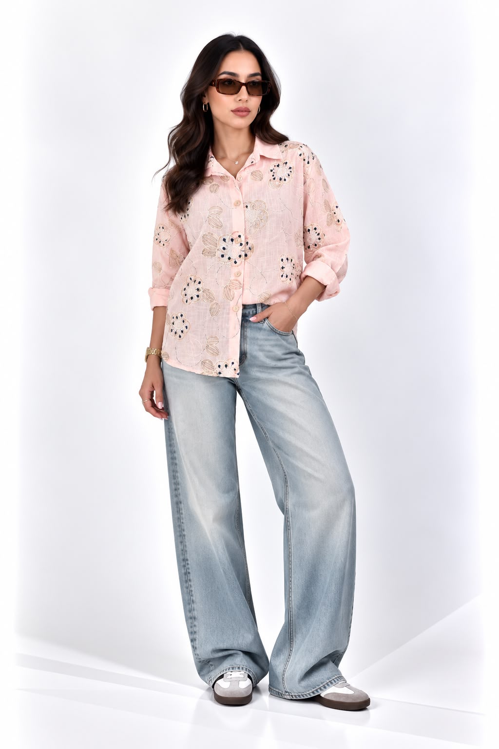 Floral Embroidered Chemise 11600