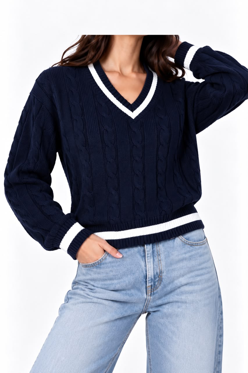 v neck pullover 13439