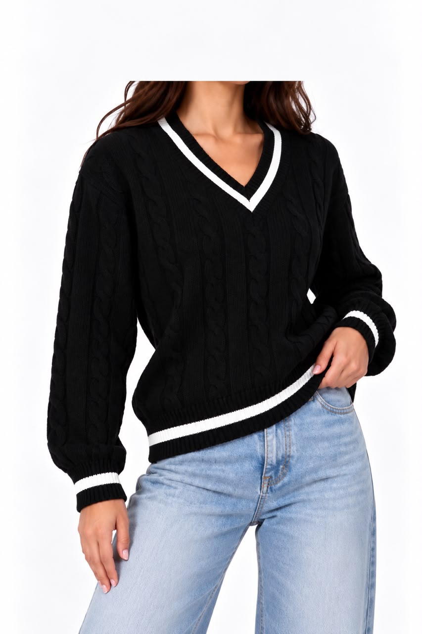 v neck pullover 13439