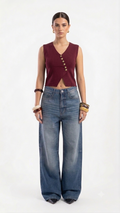 Buttoned Vest 12150